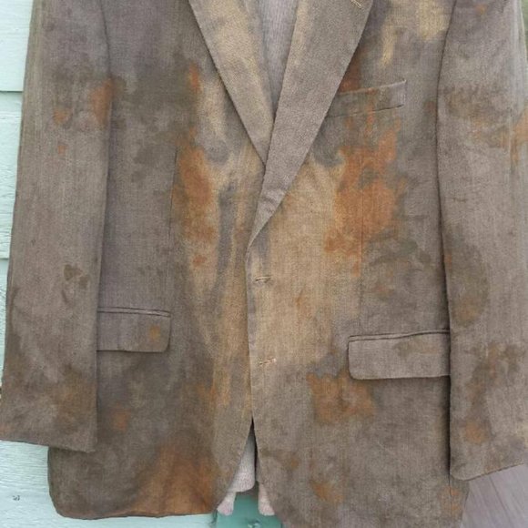 Ralph Lauren tie dyed camo Suit coat blazer jacket L XL tan gray brown black 44 - Picture 12 of 13